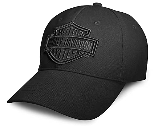 Harley-Davidson Herren Baseball-Cap Biker Kappe Phantom Gestickte Grafik Verstellbar Motorrad Basecap Cappy für Männer