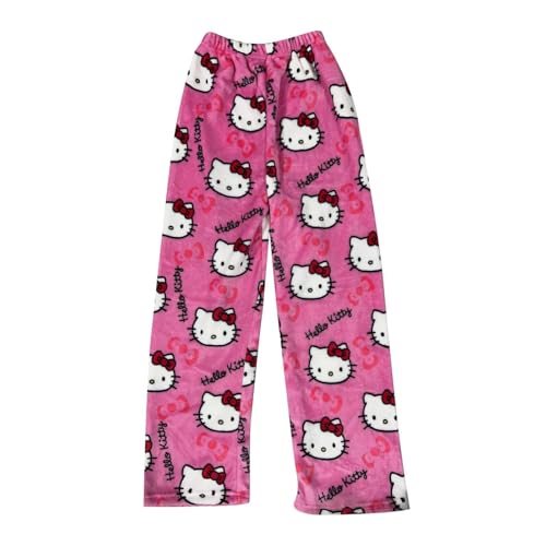 Damen Pyjama Hose Anime Damen Generic Fall Cute Cartoon Herbst Warm