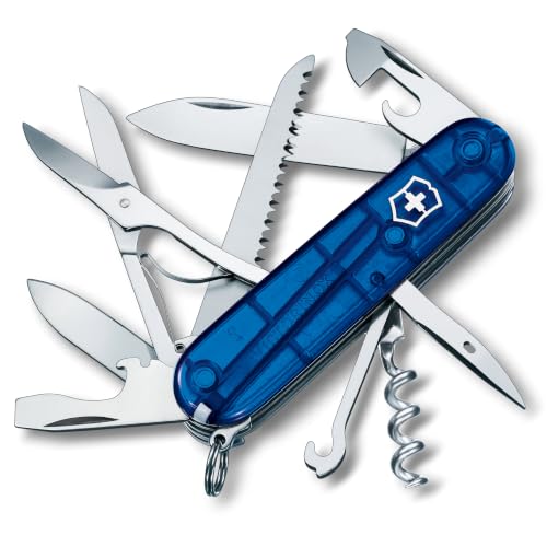 Victorinox Schweizer Taschenmesser Huntsman, Multitool, 15 Funktionen, Blau
