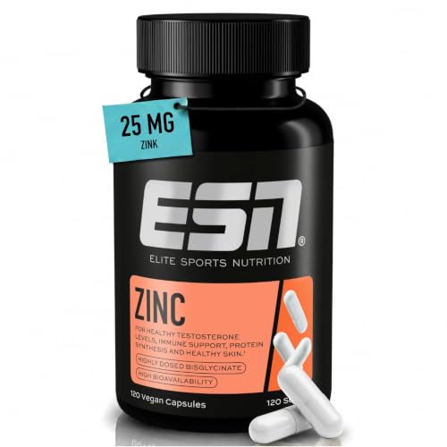 ESN Zinc - hochdosiertes Nahrungsergänzungsmittel - 120 Kapseln
