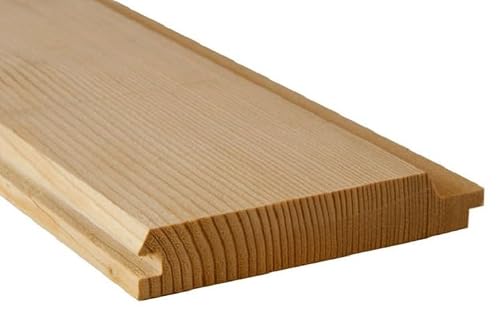 20 Stück Profilbretter 150cm – Fasebretter 15x96mm | Profilholz, Saunaholz, Bienenstockholz, Fassadenprofil, Dachverkleidung