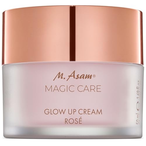 M. Asam MAGIC CARE Glow Up Cream Rosé (50ml) – Glow Creme Gesicht mit Sofort Leuchtkraft, Tagescreme für Frischen Rosigen Teint, Feuchtigkeitsspendende Gesichtscreme