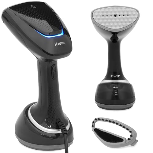 MAGIO Dampfglätter 1700 W - Steamer, Schnelles Aufheizen, 28 g/min Dampf, vertikal & horizontal, Anti-Drip, Auto Shut-off, 350 ml abnehmbarer Tank, kompakt für Zuhause & Reise