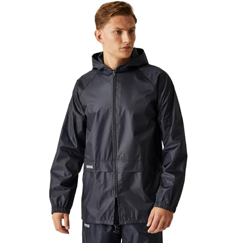 Regatta Herren Stormbreak waterdichte met capuchon Jacke, Navy, M EU