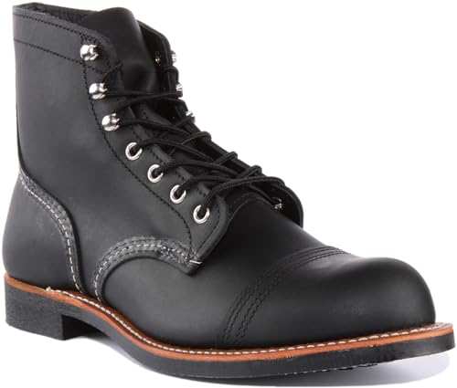 Red Wing Herren Iron Ranger Leder Black Stiefel 41.5 EU