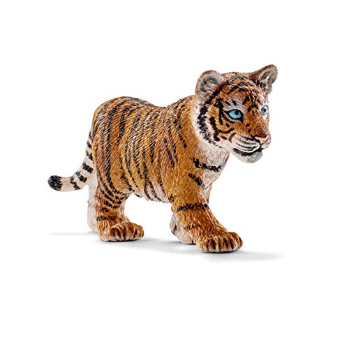 SCHLEICH WILD Life | Tigerjunges 14730 | detailgetreue Tierfiguren | Zoo Spielzeug | tolles Geschenk für Jungen und Mädchen | Deko für Geburtstag | Spielfigur ab 3 Jahren | 7 x 2 x 4 cm