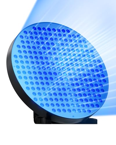 Jitesy Gesichts solarium für Zuhause,50W 250 LEDs 460nm Wellenlänge, Gesichtsbräuner Gerät mit Tischständer und Aufhängung, Höhensonne Gesichtsbräuner zur Ganzkörper,Kostenloses Bräunungsserum 30ml*2