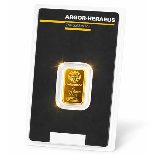 Argor-Heraeus Goldbarren, 999.9 Feingold, 2g, LBMA-zertifiziert