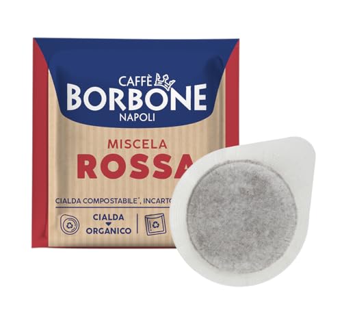 Caffè Borbone Kompostierbare Kaffeepads, Rote Kaffeemischung - 150 Pads - Umweltfreundliche Verpackung - Kompatibel mit ESE System Papier Pads 44 mm