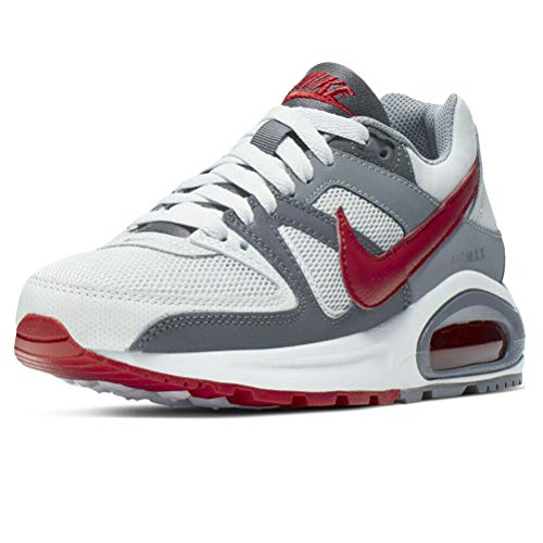 Nike Air Max Command Flex (GS) Sneaker, Grau Pure Platinum Gym Red Dark Grey 009, 37.5 EU