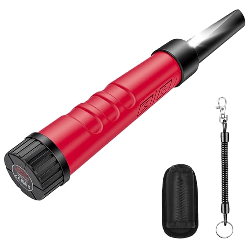 Pinpointer Metalldetektor, IP68 Komplett Wasserdicht Metalldetektor Klein, 360° Pulsinduktion Metalldetektor, 3 Modi, Höhere Empfindlichkeit Metalldetektor Profi mit LCD-Bildschirm