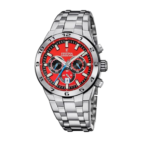 Festina Herrenuhr Analog aus Edelstahl 316l Silberfarben F20670/5