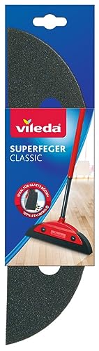Vileda Superfeger Classic Besen Ersatzkehrteil, Mikroschaum für optimale Schmutzaufnahme, wirbelt keinen Staub auf, für Glatte Böden, 1er Pack