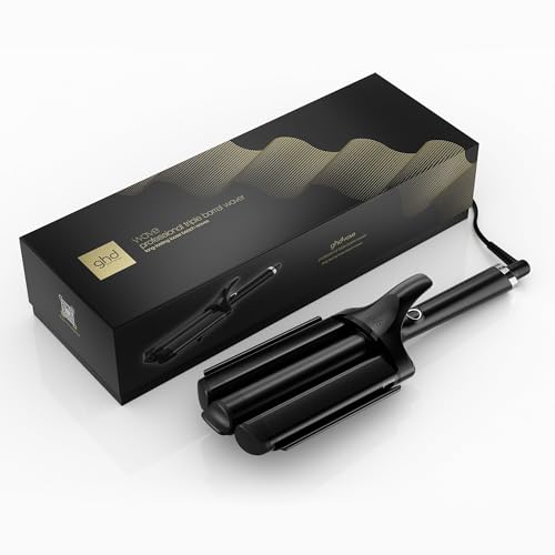 ghd triple barrel waver in schwarz – für schnelle, lockere Beach Waves, die den ganzen Tag halten, weniger Frizz, mit der fortschrittlichen ghd Technologie, ohne Hitzeschäden – für alle Haartypen