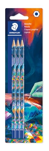STAEDTLER 170 Bleistifte – HB, 3er-Set, hexagonal, Blister