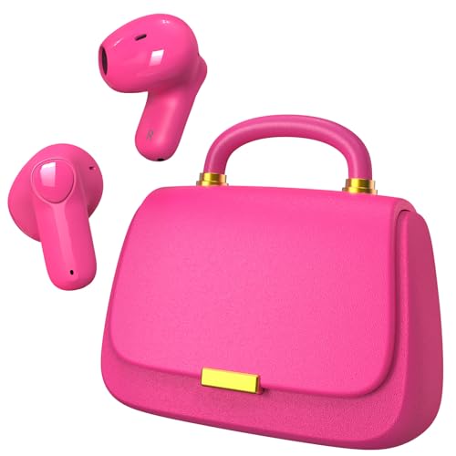 Earbuds, Bluetooth 5.3 In-Ear-Kopfhörer,13mm Treiber liefern Premium Sound Kopfhörer,22H Spielzeit True Wireless Earbuds mit Unique Mini HandBag Charging Case,Perfekt für Fashion-Forward Frauen,Teens
