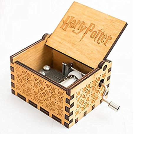 Abuyall 5665 5665 Harry Potter Spieluhr, dekorative Spieluhr aus Holz, Harry Potter Hogwarts Musik, klassisches Vintage-Geschenk