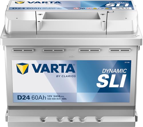 Varta D24 Blue Dynamic Starterbatterie für Passenger Car, 5604080543132 12V 60Ah 540A