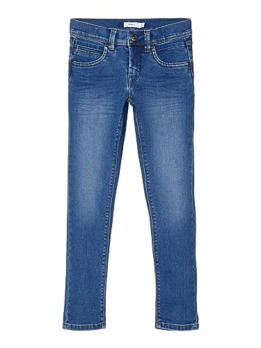 NAME IT Jungen Boy Slim Fit Sweat Jeans, Medium Blue Denim, 104 EU