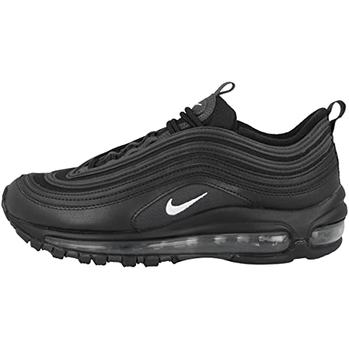 Nike air max 97 Niedrige Sportschuhe, Black White Anthracite, 38 EU