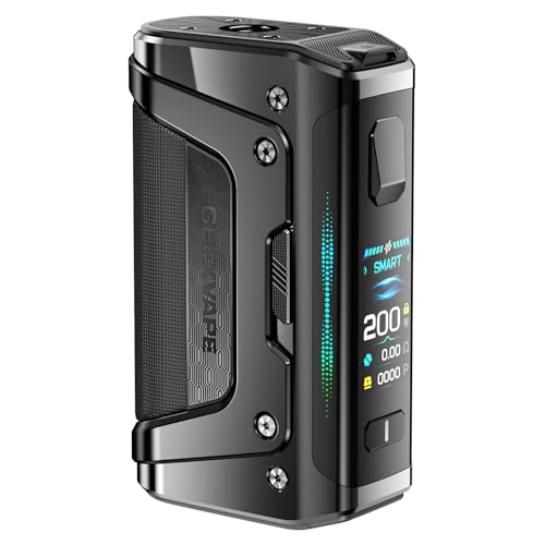 GEEKVAPE Aegis Legend 5 Mod |200W Various Working Mode: ECO/SMART/NORMAL/CUSTOM/TC Support, Support Z Sub Ohm Tank/Z Nano 2 Tank/Z Fli 2 Tank, (No Tank/No Coil) (Carbon Schwarz)