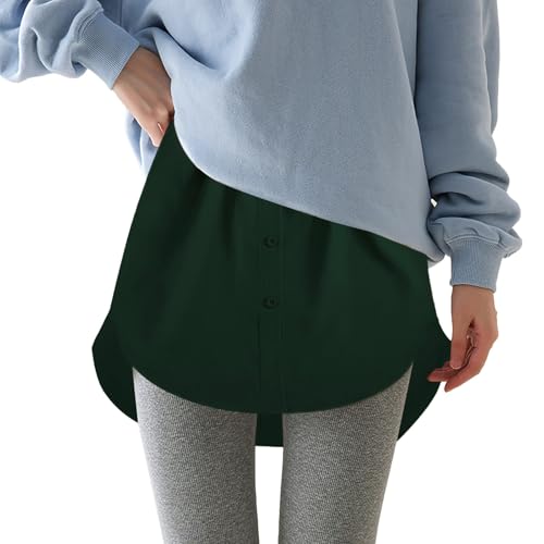 Hemdverlängerung Blusenrock Damen Bluse Rock Elegant Unterrock Unterzie Layered Blusenverlängerung Lower Skirt Extender Shirt Verlängerung Herbst Winter Accessoire Für Pullover Sweatshirts Jacken