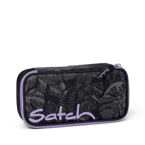Satch Schulmäppchen starr Betty Grey, recyceltes Polyester grau-lila, Abmessungen 22 x 6 x 11 cm, Kinder Unisex - LIMITED EDITION