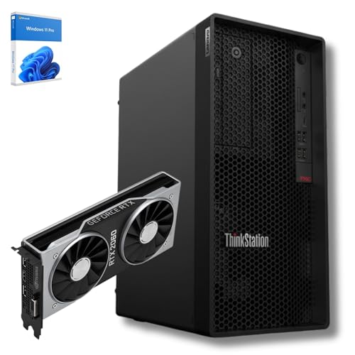 Lenovo ThinkStation P340 Tower-Workstation für CAD und Gaming | Intel XEON W1250 bis zu 4,70 GHz | 32 GB RAM | RTX 2060 6 GB | 1 TB SSD | Microsoft Office 2021 | Windows 11 Professional | 36 Monate Ga