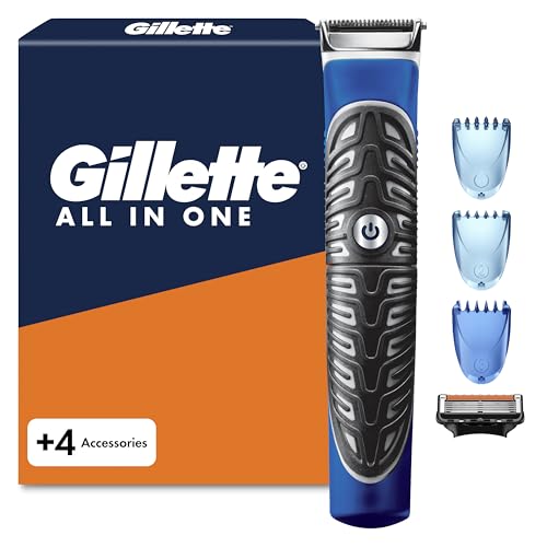 Gillette Fusion 5 Styler Rasierer Herren — Barttrimmer und Multigroom, Haarschneidemaschine für Gesicht, Kopf Und Körper, Wasserdicht — Inkl. Rasierklinge + 3 Kammaufsätze — Schwarz