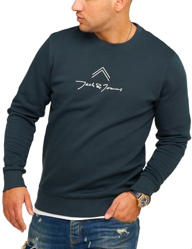 JACK & JONES Infinity Herren Sweatshirt Austin Pullover Sweater (DE/NL/SE/PL, Alphanumerisch, XL, Regular, Regular, Magical Forest)