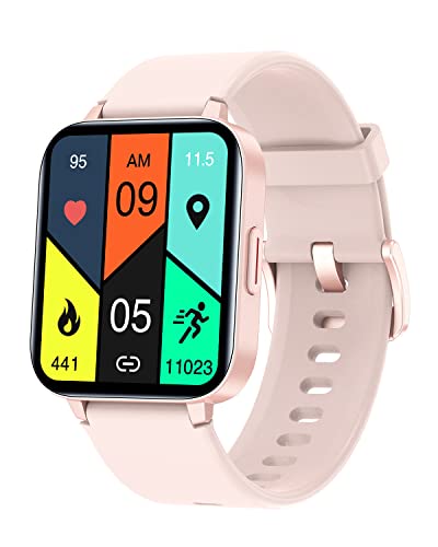 HUAKUA Smartwatch für Damen und Herren,1.69 Zoll HD-Touch Screen Fitnessuhr mit SpO2-Überwachung Pulsuhr Schlafmonitor Schrittzähler Uhr Multi Trainingsmodi für Android iOS