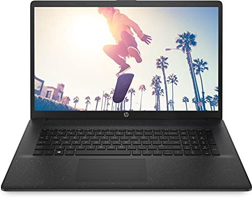 HP Laptop 17.3 Zoll HD+ | Intel N4500 2.80 GHz | 16 GB RAM | 512 GB SSD | Intel UHD Graphics | Jet Black | Windows 11 | Office 2024 inkl. Maus & NBP Tasche