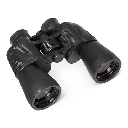 Amazon Basics 7x50 Fernglas Mit Hoher Vergrößerungsleistung, Weitem Sichtfeld, FMC-Optik, Kompatibel Mit Stativen, Schwarz, 1er-Pack