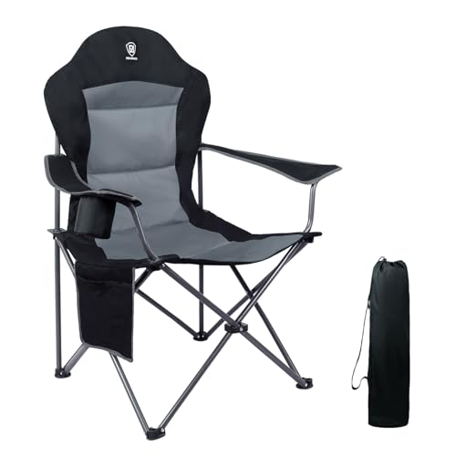 EVER ADVANCED Luxus Campingstuhl Faltbar mit Hoher Rückenlehne bis 160KG