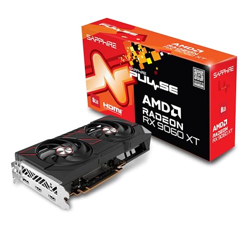 Sapphire Technology Carte Graphique Pulse AMD Radeon RX 9060 XT Gaming OC 8GB Double HDMI-DP
