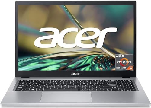 acer Aspire 3 (A315-24P-R9JA) Laptop | 15.6 FHD Display | AMD Ryzen 5 7520U | 16GB RAM | 512GB SSD | AMD Radeon Graphics | Windows 11 | QWERTZ Keyboard | Silver