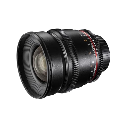 Walimex Pro 16mm 1:2,2 VCSC Video- und Foto Weitwinkelobjektiv für Sony E Objektivbajonett schwarz (für APS-C Sensor gerechnet, IF, stufenlose Blendeneinstellung, inkl. Schutzdeckel)