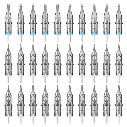 Tatooine Tattoo Cartridges Nadeln Set 30 Stück Tattoo Nadeln 3RL 5RL 5M1 7M1 Patronen Runder Liner Nadelkartuschen Gemischt Tattoo Zubehör Für Tattoo-Maschinen