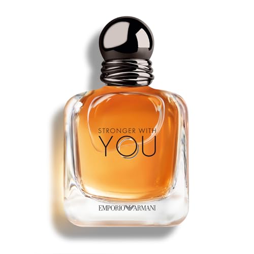 Emporio Armani Stronger With You Eau de Toilette, Armani Beauty für Herren, Warm-würziger Duft mit Noten von Kastanie, Lavendel, zartem Salbei und Vanille, 50ml