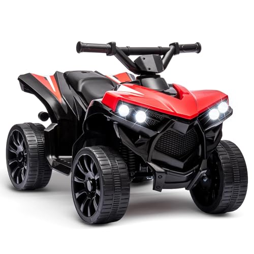 Garvee Elektrisches Quad Für Kinder, Kinder Quad Elektro 6v Kinderquad Elektroauto Mit LED Und Musik, 1,5 – 3 km/h, Hupe, ATV Ab 3 Jahren