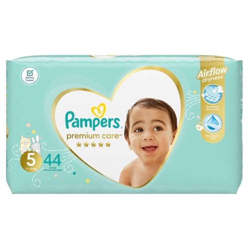 Pampers Premium Care Windeln, Gr. 5 , 11 – 18 kg , 1er Pack (1 x 44 Stück)
