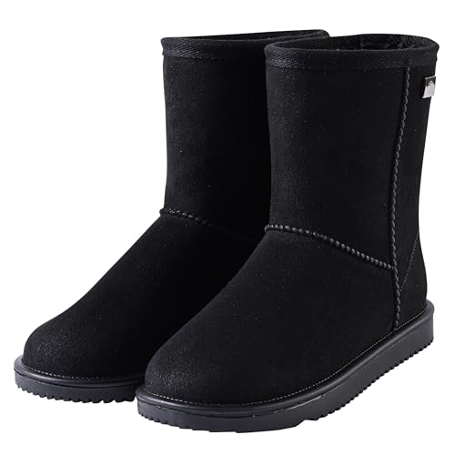 Imperial Riding Freezy Stallstiefel, wasserdichter Schuh, stylischer Stiefel mit warmen Kunstfellfutter, Winterstiefel für Stall und Outdoor, Schwarz, Größe 40
