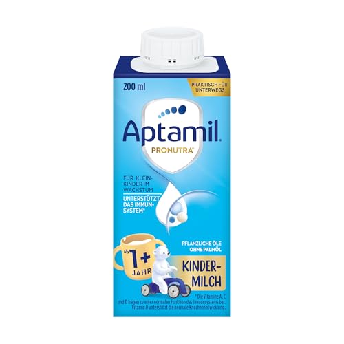 Aptamil Kindermilch 1 Plus trinkfertig – Kindermilch ab 1 Jahr – 15 x 200 ml