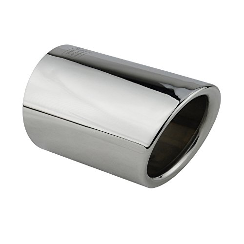 L&P A292 1 Auspuffblende Endrohrblende Chrom Edelstahl spiegel poliert kompatibel mit A1 8X A3 8P 8V Golf 6 VI 7 VII Polo 6R Beetle Sportsvan Plug&Play Endrohrblenden Auspuff Blende 65mm Endrohre