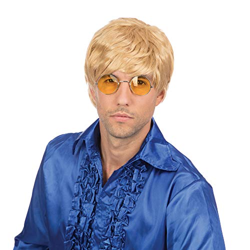 Bristol Novelty BW069 Perücke für Herren, kurz, blond, Einheitsgröße Halloween