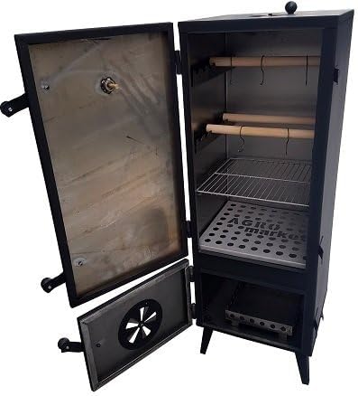 Stahl Räucherkammer 112x45x43 cm Räucherschrank Räucherofen mobil Premium