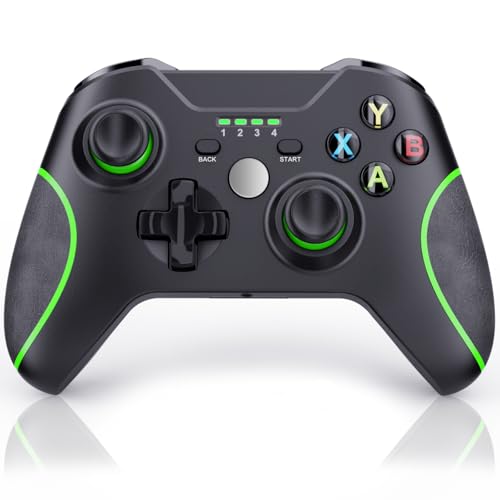 SWCTIM Xbox Controller Wireless für Xbox One, Xbox Series X/S, Xbox One X/S,Controller mit 3.5mm Kopfhörerbuchse,mit 2.4GHz Wireless Adapter,Schwarz