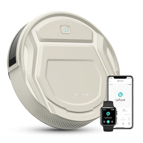 Lefant M210P Staubsauger Roboter,6 Reinigungsmodi,Größe 28 cm,Champagne