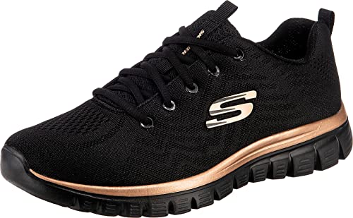Skechers Damen Graceful Get Connected Sneaker,Schwarz, 42 EU