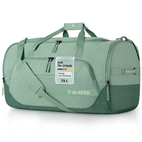 travelite Reisetasche Kick Off Größe L, 60 cm, 73 Liter, Sporttasche groß | Schwimmtasche, großer Weekender, Tasche & Duffle Bag für Damen & Herren, Kliniktasche, Saunatasche, mit Schuhfach